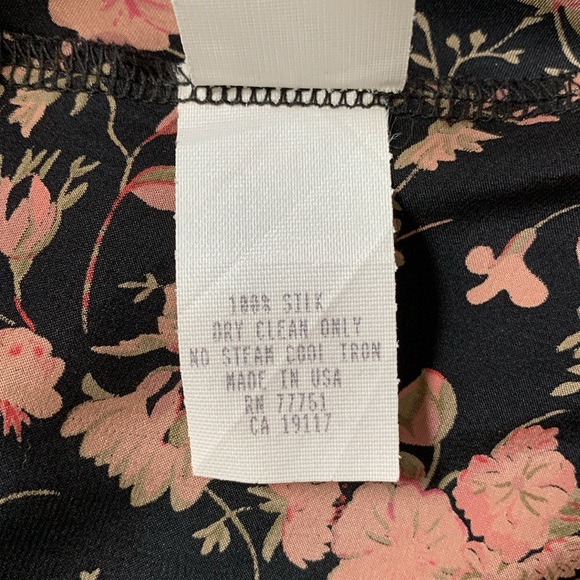 VTG 90s Y2K Betsy Johnson Silk Slip Dress Black Floral XS - Picture 15 of 15